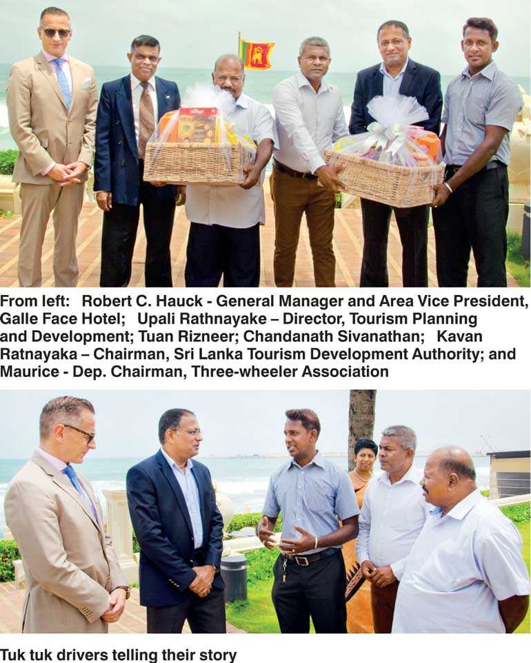 Galle Face Hotel Rewards Good Samaritan Tuk Tuk Drivers Daily Ft