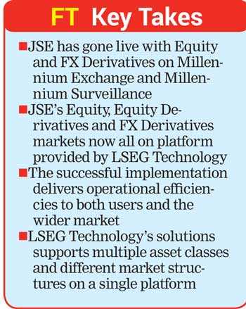 Johannesburg Stock Exchange Migrates Equity And Fx Derivatives To Lseg Technology Platform Daily Ft