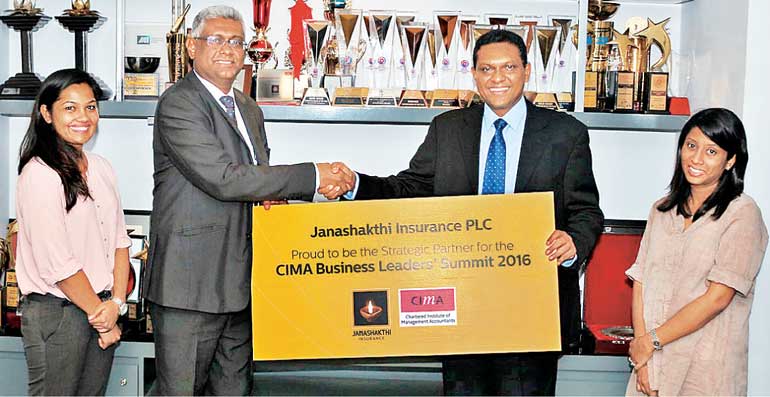 Janashakthi Insurance, Strategic Sponsor for CIMA Business Janashakthi Insurance, Strategic Sponsor for CIMA Business
