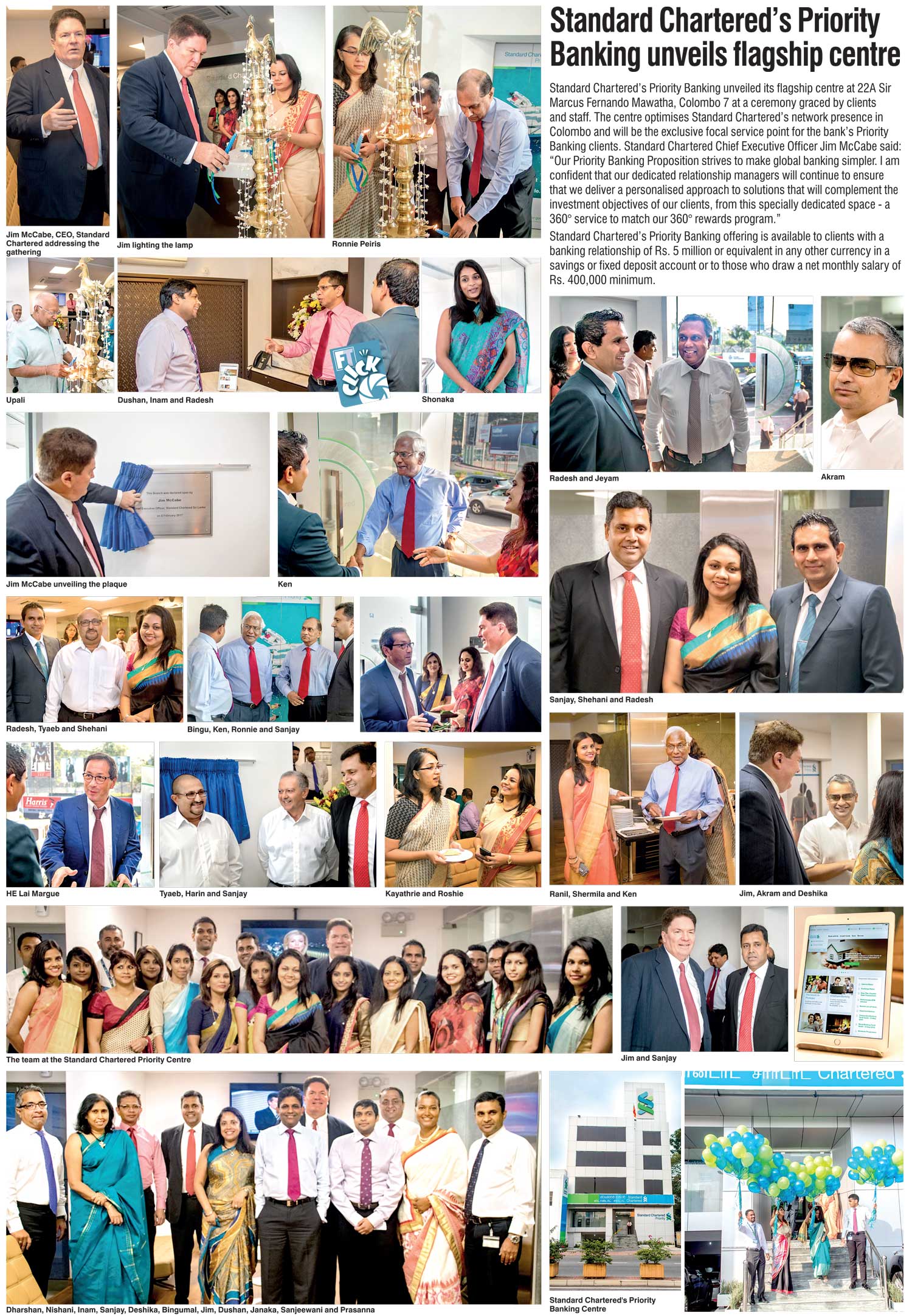 Standard Chartered’s Priority Banking unveils flagship centre Daily FT