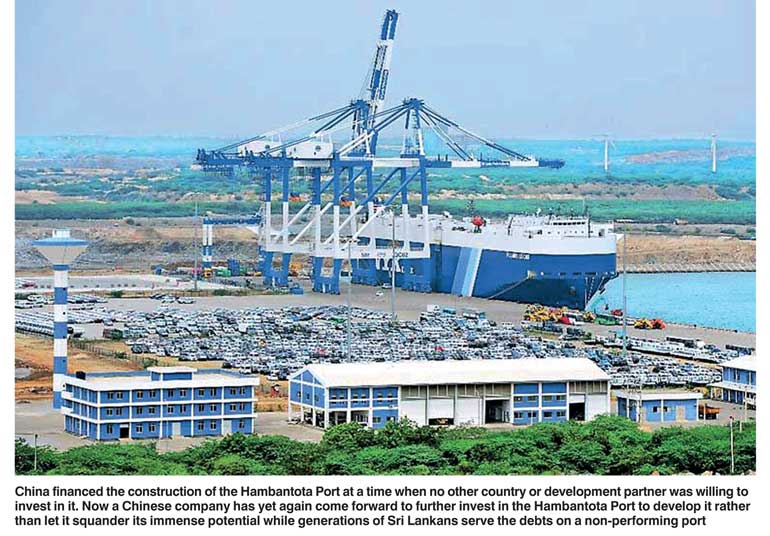 Why did Sri Lanka seek Chinese investments in ports